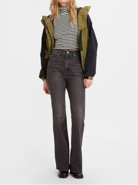 Levi's® Premium 70's High Flare Women's Jeans in Faded Black